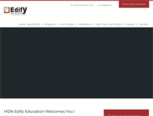 Tablet Screenshot of edifyschools.com